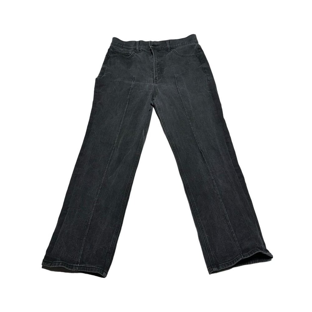 Express Super High Rise Straight Jeans Black Size 10